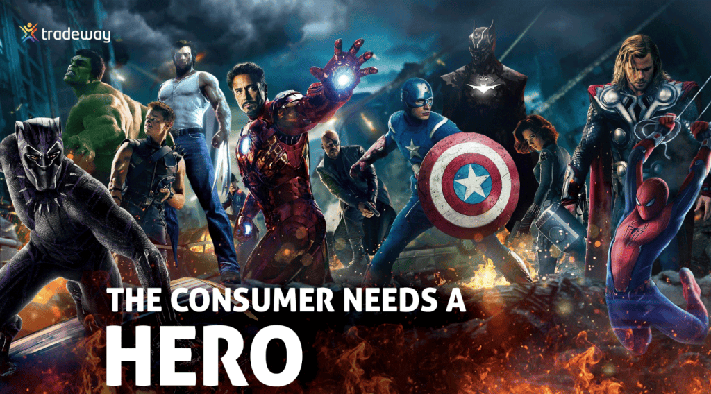 below the line marketing the consumers hero